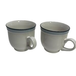 VTG 2 Johann Haviland‎ Coffee Cups Crowning Fashion Mountain Sky Blue Boutique